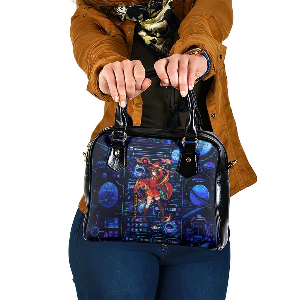 Megumin Crimson Demon Shoulder Handbag Retro Anime RPG Interface Style