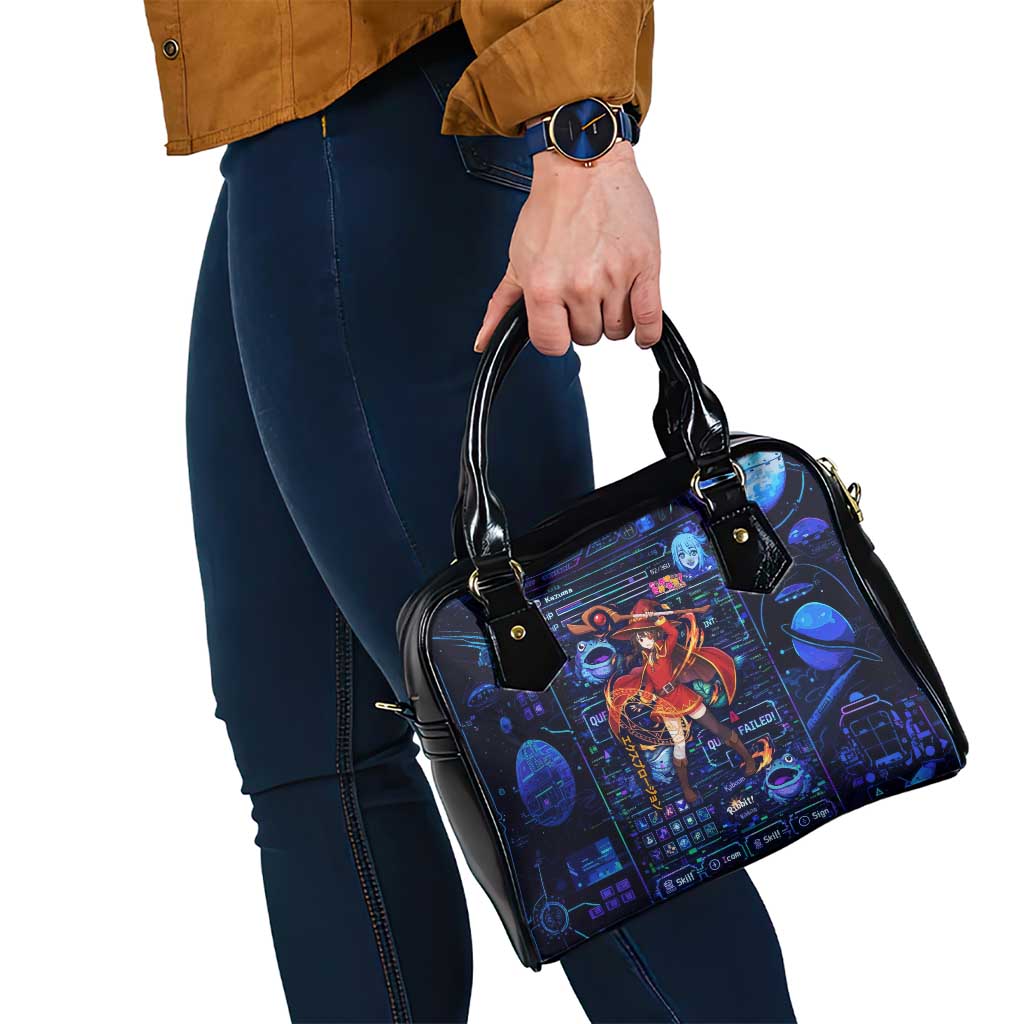 Megumin Crimson Demon Shoulder Handbag Retro Anime RPG Interface Style