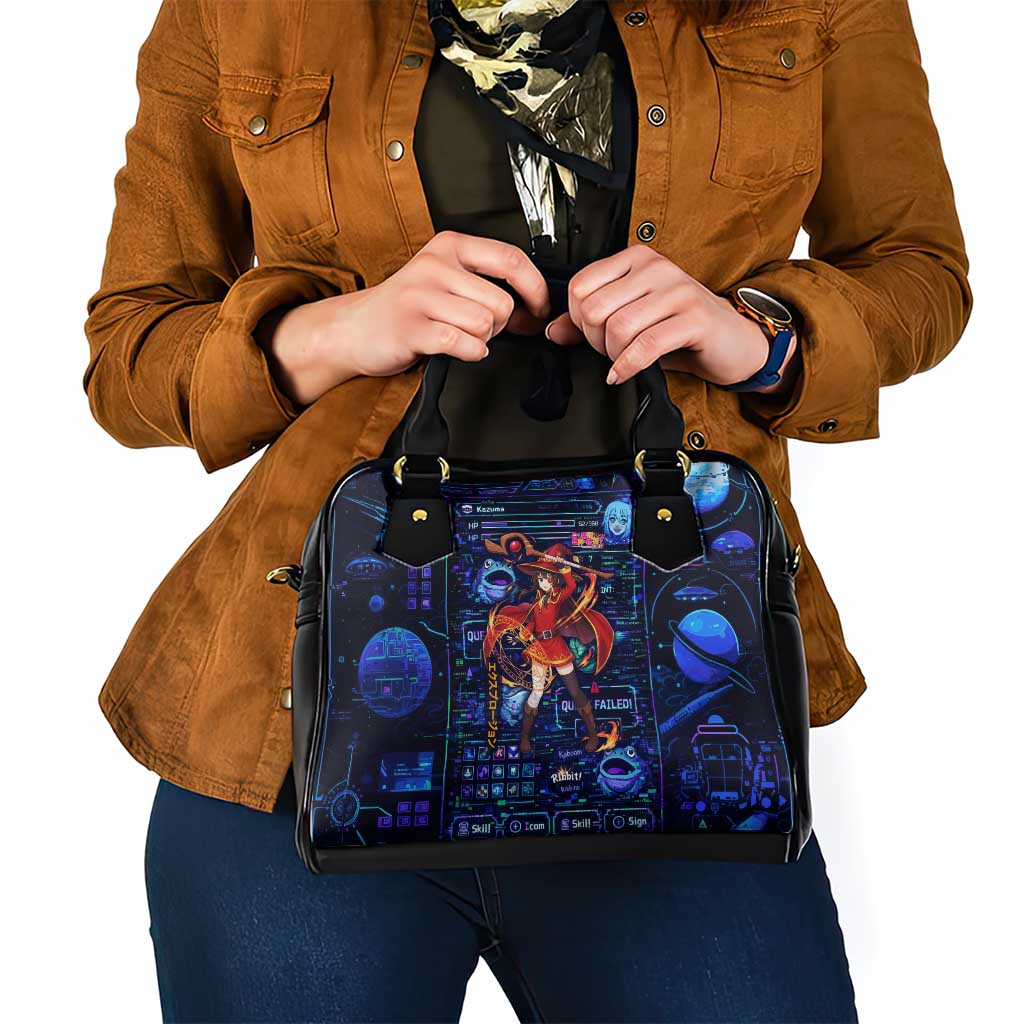 Megumin Crimson Demon Shoulder Handbag Retro Anime RPG Interface Style