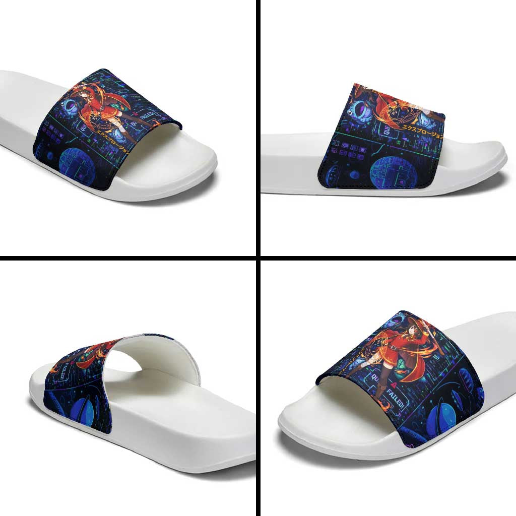 Megumin Crimson Demon Slide Sandals Retro Anime RPG Interface Style