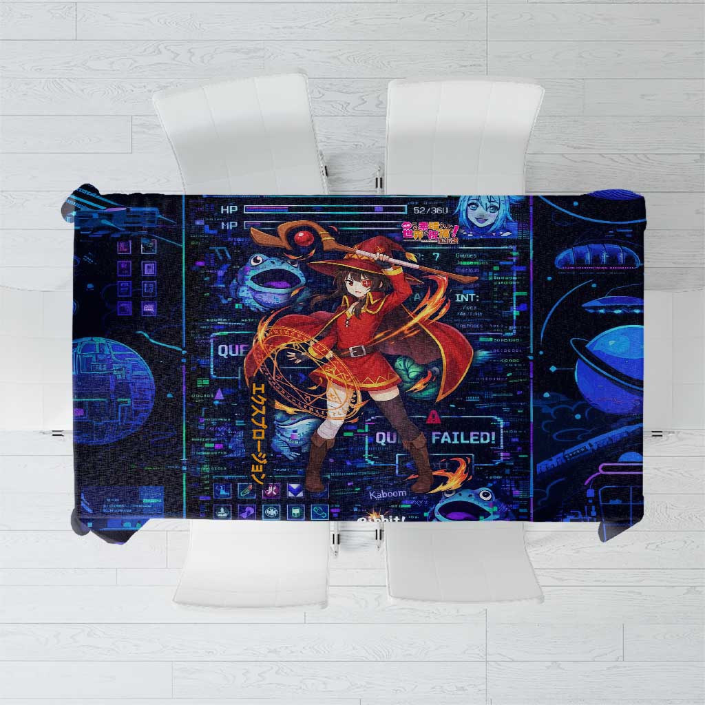 Megumin Crimson Demon Tablecloth Retro Anime RPG Interface Style