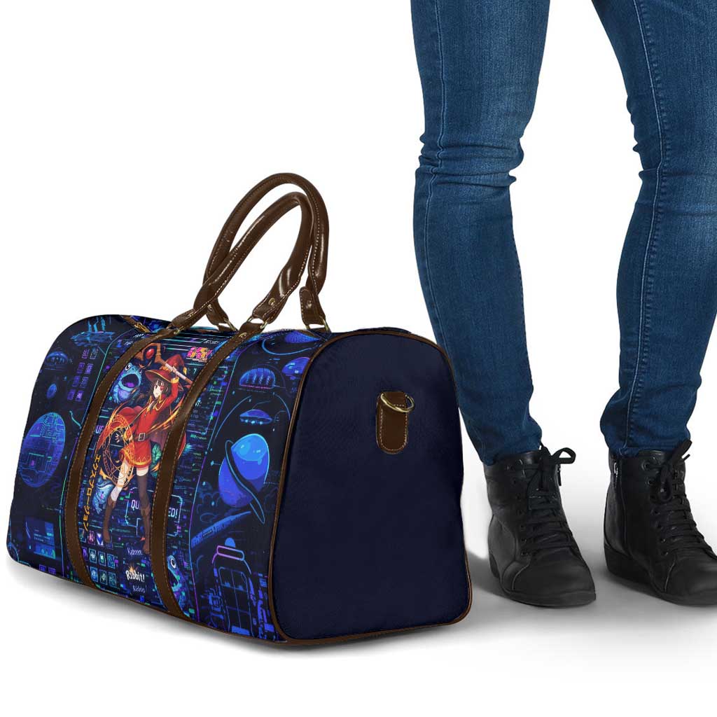 Megumin Crimson Demon Travel Bag Retro Anime RPG Interface Style