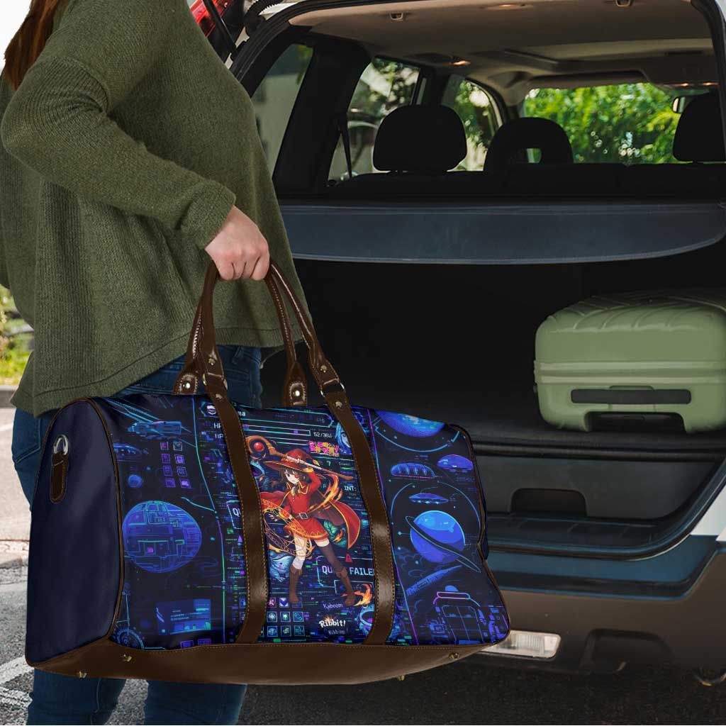 Megumin Crimson Demon Travel Bag Retro Anime RPG Interface Style