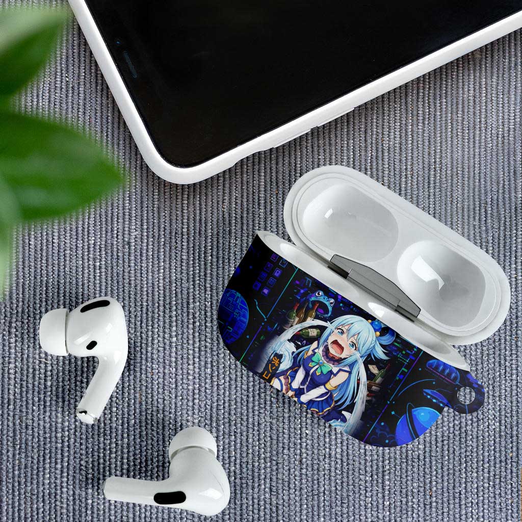 Aqua Axis Order High Priestess AirPods Case Retro Anime RPG Interface Style