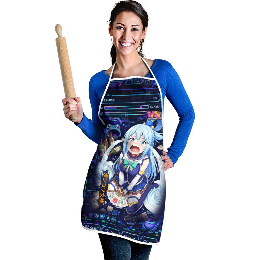 Aqua Axis Order High Priestess Apron Retro Anime RPG Interface Style