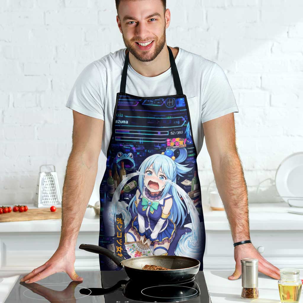 Aqua Axis Order High Priestess Apron Retro Anime RPG Interface Style