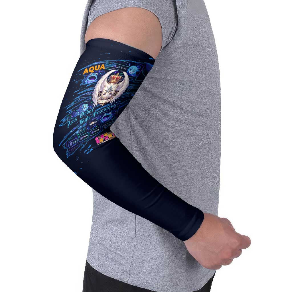 Aqua Axis Order High Priestess Arm Sleeves Retro Anime RPG Interface Style