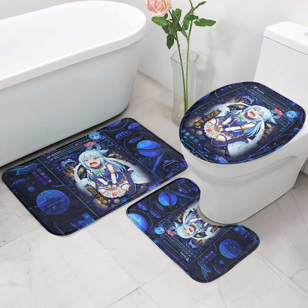 Aqua Axis Order High Priestess Bathroom Set Retro Anime RPG Interface Style