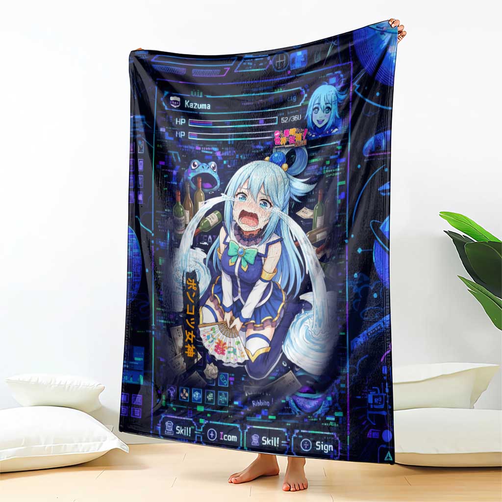 Aqua Axis Order High Priestess Blanket Retro Anime RPG Interface Style