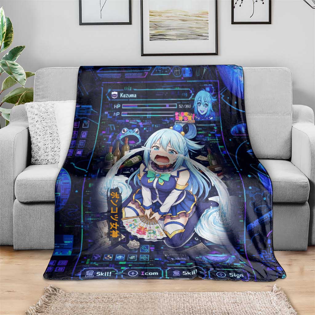 Aqua Axis Order High Priestess Blanket Retro Anime RPG Interface Style