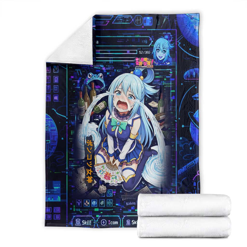 Aqua Axis Order High Priestess Blanket Retro Anime RPG Interface Style