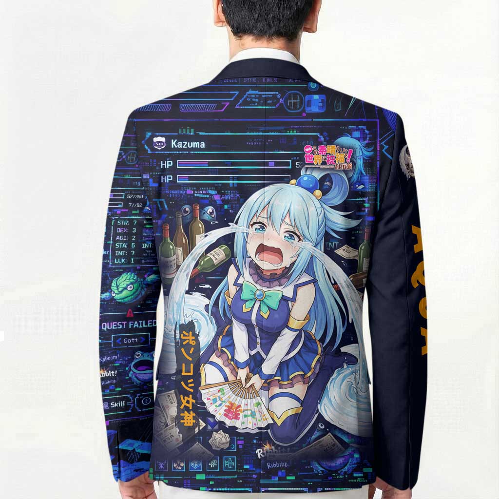 Aqua Axis Order High Priestess Blazer Retro Anime RPG Interface Style