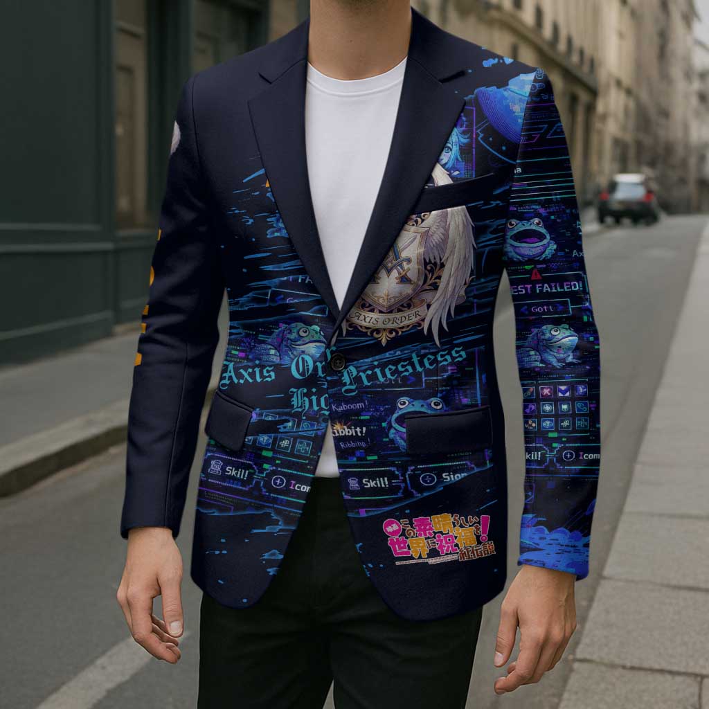 Aqua Axis Order High Priestess Blazer Retro Anime RPG Interface Style