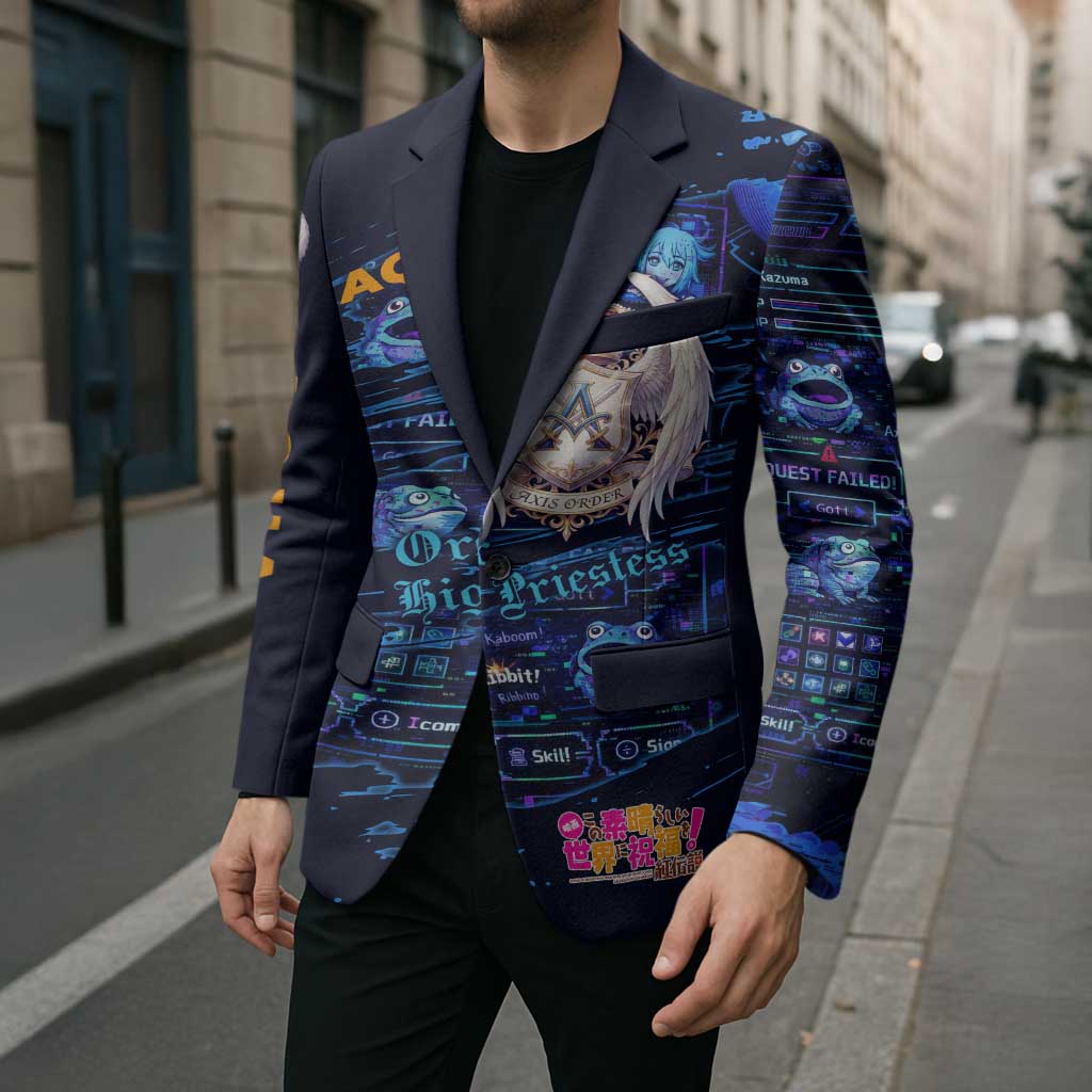 Aqua Axis Order High Priestess Blazer Retro Anime RPG Interface Style