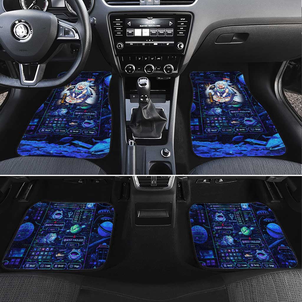Aqua Axis Order High Priestess Car Mats Retro Anime RPG Interface Style