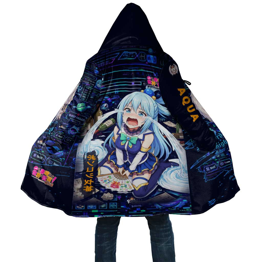 Aqua Axis Order High Priestess Cloak Retro Anime RPG Interface Style