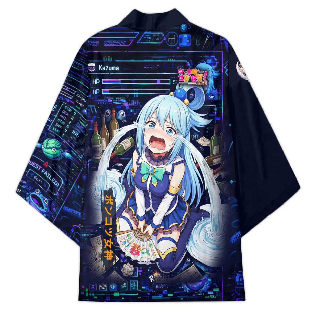 Aqua Axis Order High Priestess Kimono Retro Anime RPG Interface Style