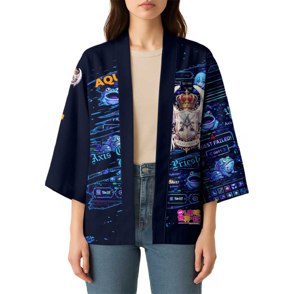 Aqua Axis Order High Priestess Kimono Retro Anime RPG Interface Style