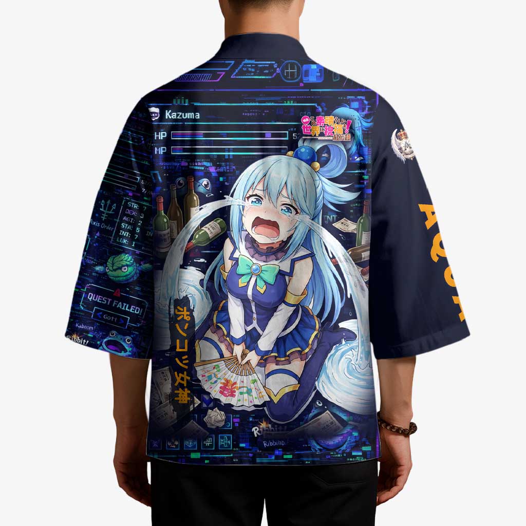 Aqua Axis Order High Priestess Kimono Retro Anime RPG Interface Style