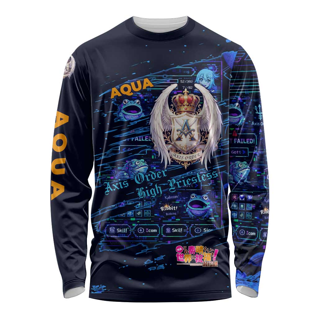 Aqua Axis Order High Priestess Long Sleeve Shirt Retro Anime RPG Interface Style