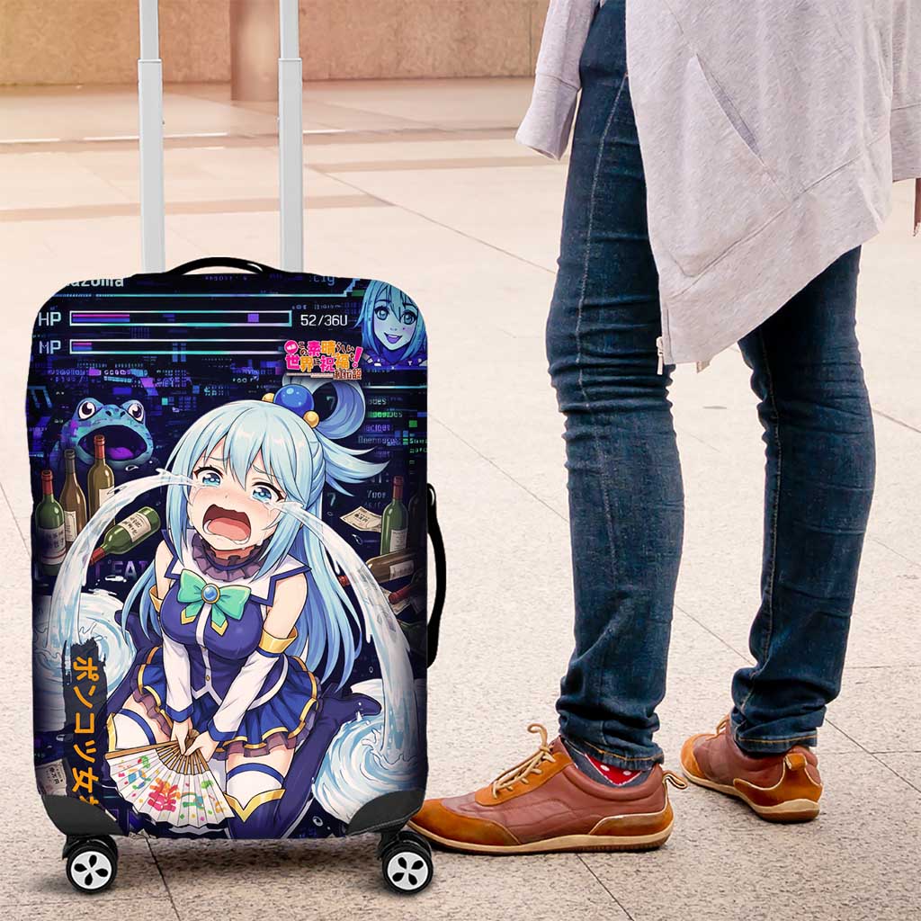 Aqua Axis Order High Priestess Luggage Cover Retro Anime RPG Interface Style