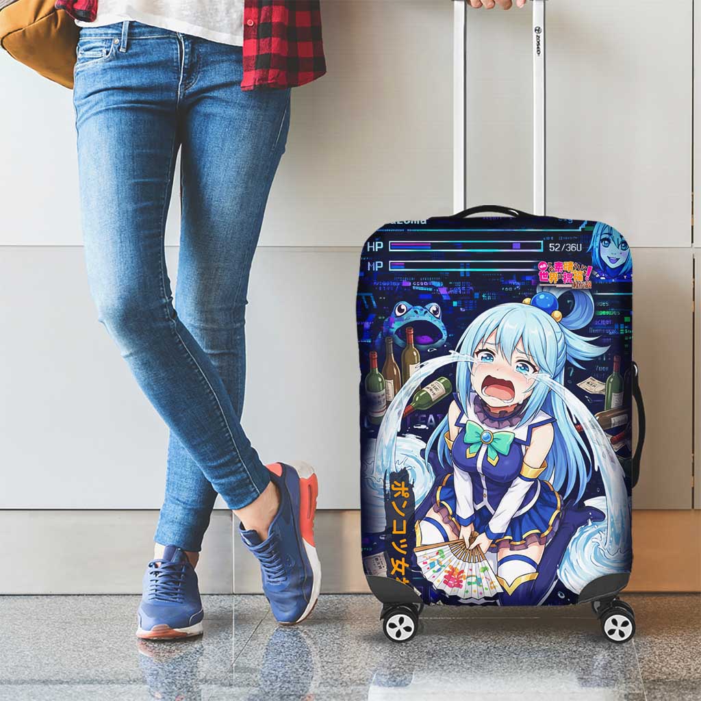 Aqua Axis Order High Priestess Luggage Cover Retro Anime RPG Interface Style