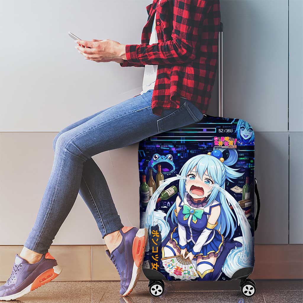 Aqua Axis Order High Priestess Luggage Cover Retro Anime RPG Interface Style