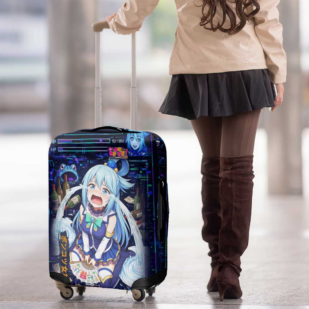 Aqua Axis Order High Priestess Luggage Cover Retro Anime RPG Interface Style