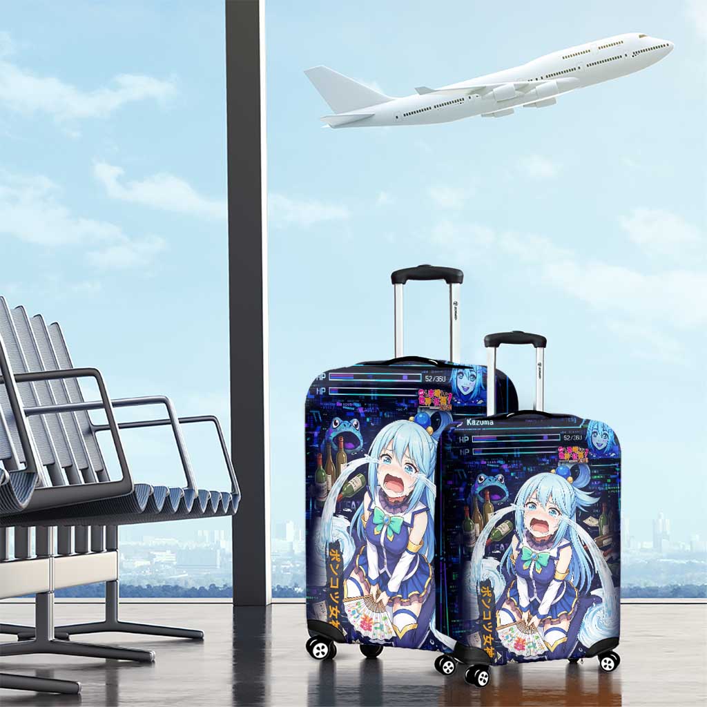 Aqua Axis Order High Priestess Luggage Cover Retro Anime RPG Interface Style