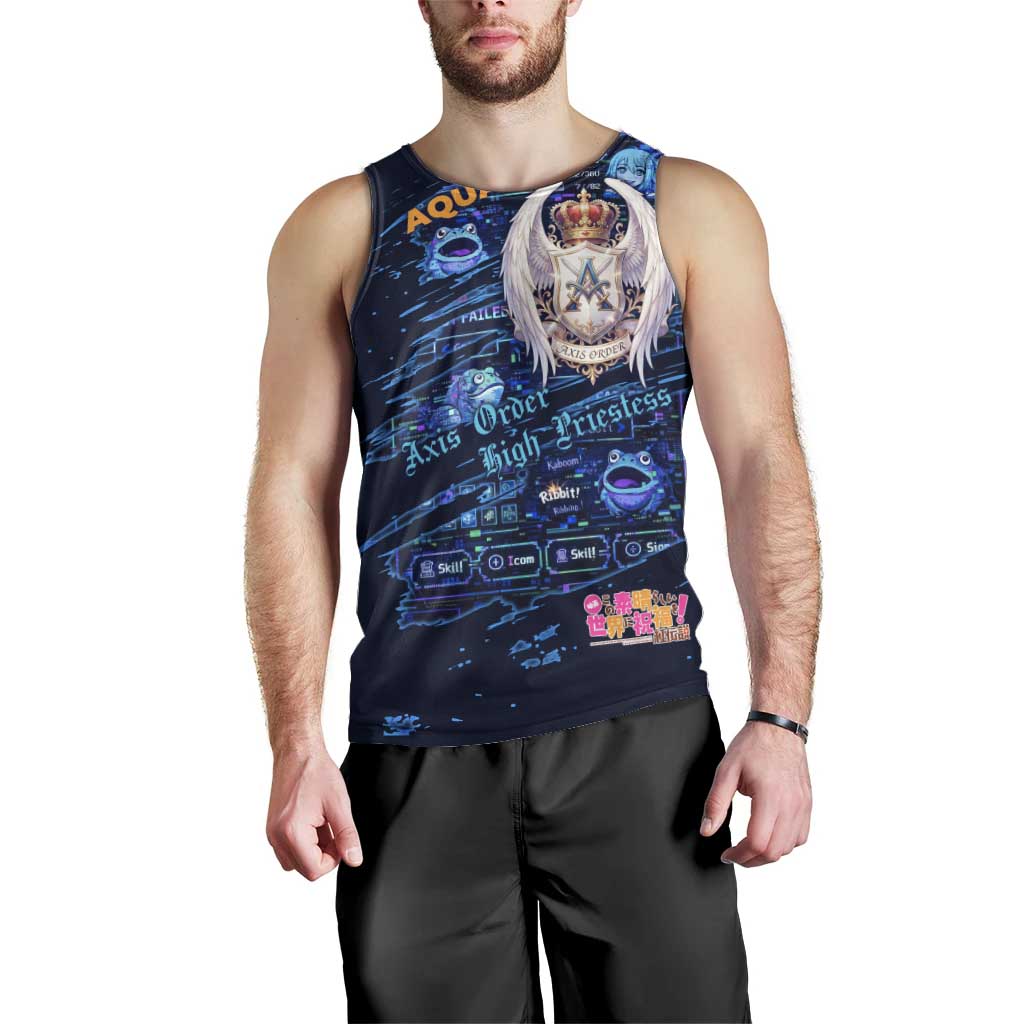 Aqua Axis Order High Priestess Men Tank Top Retro Anime RPG Interface Style