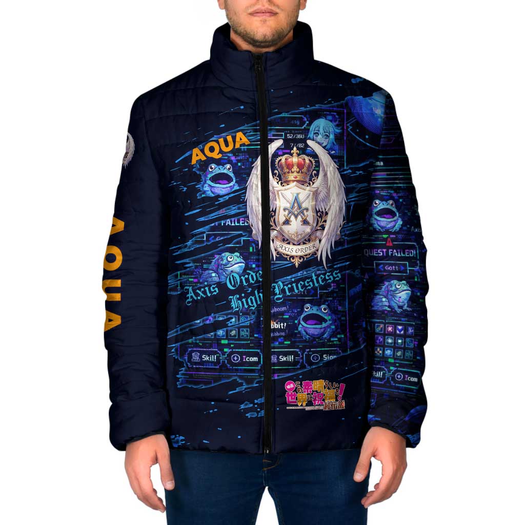 Aqua Axis Order High Priestess Padded Jacket Retro Anime RPG Interface Style
