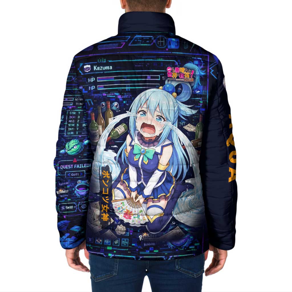 Aqua Axis Order High Priestess Padded Jacket Retro Anime RPG Interface Style