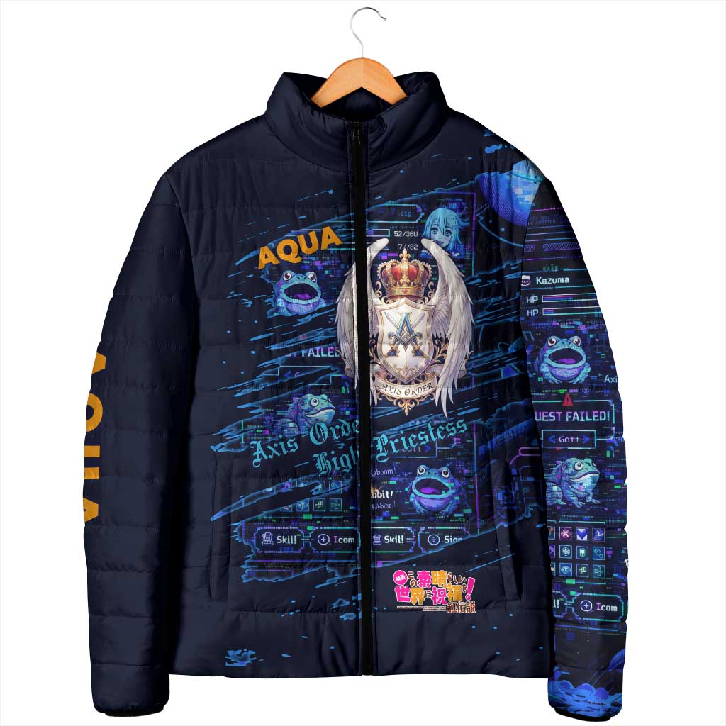 Aqua Axis Order High Priestess Padded Jacket Retro Anime RPG Interface Style
