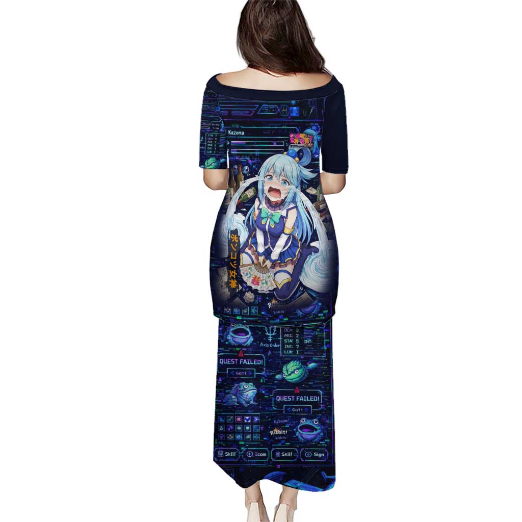 Aqua Axis Order High Priestess Puletasi Retro Anime RPG Interface Style