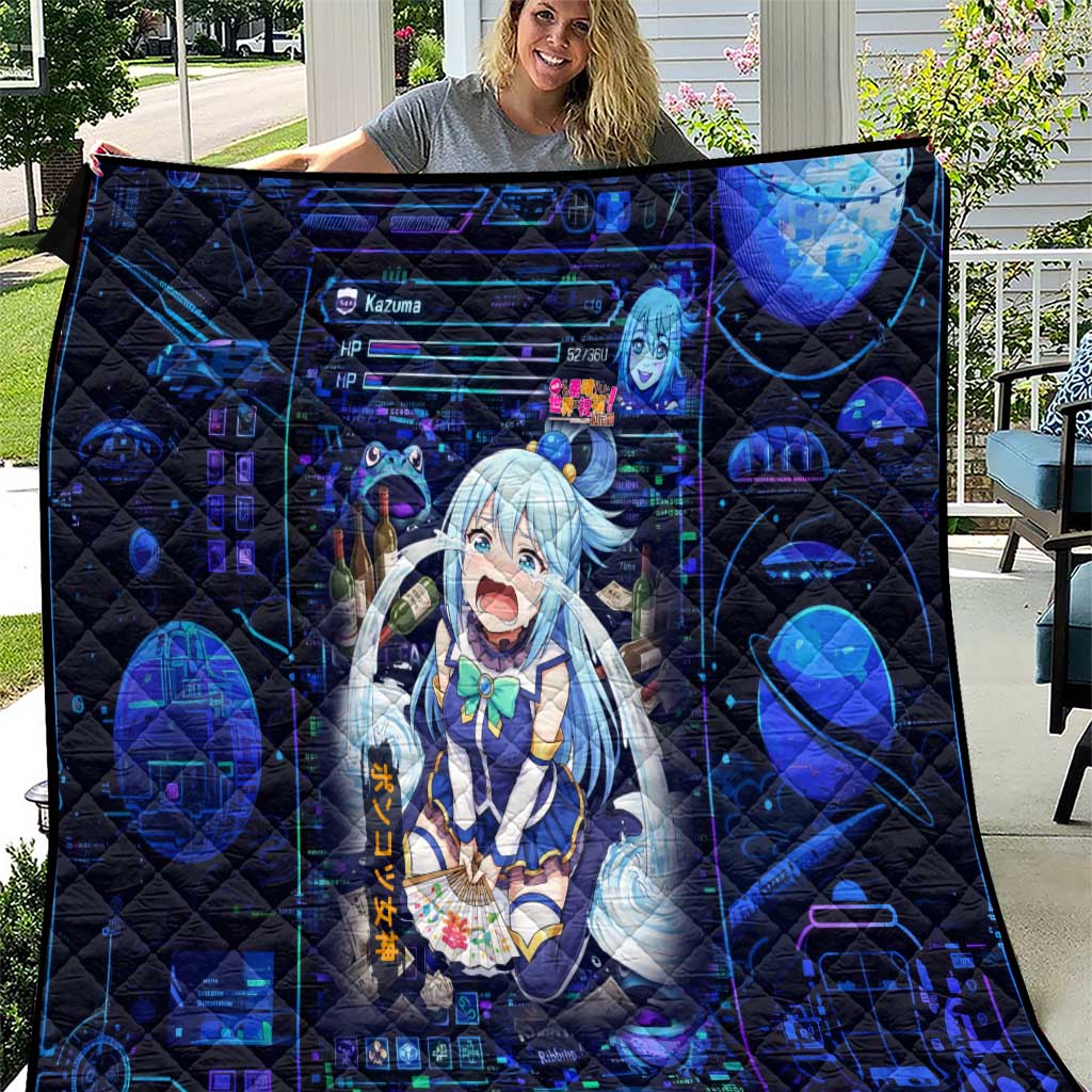 Aqua Axis Order High Priestess Quilt Retro Anime RPG Interface Style