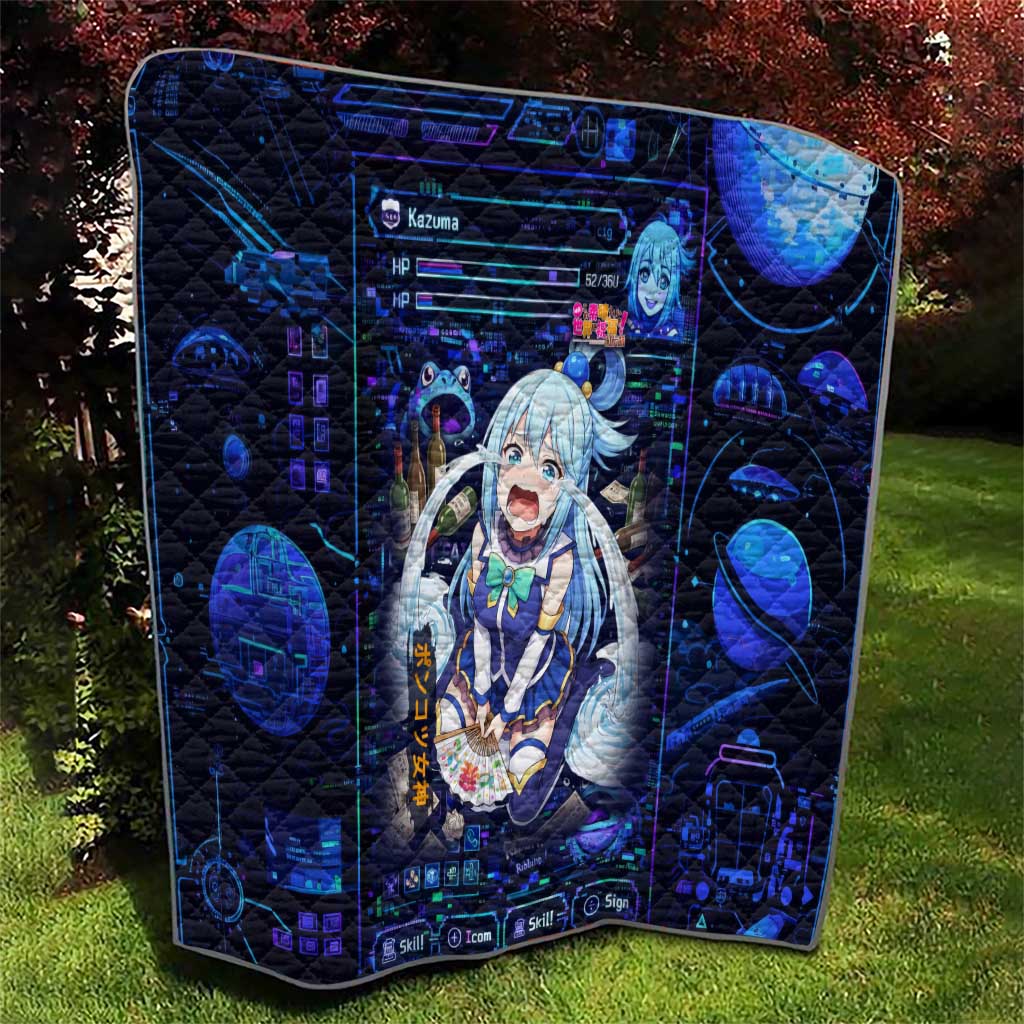 Aqua Axis Order High Priestess Quilt Retro Anime RPG Interface Style