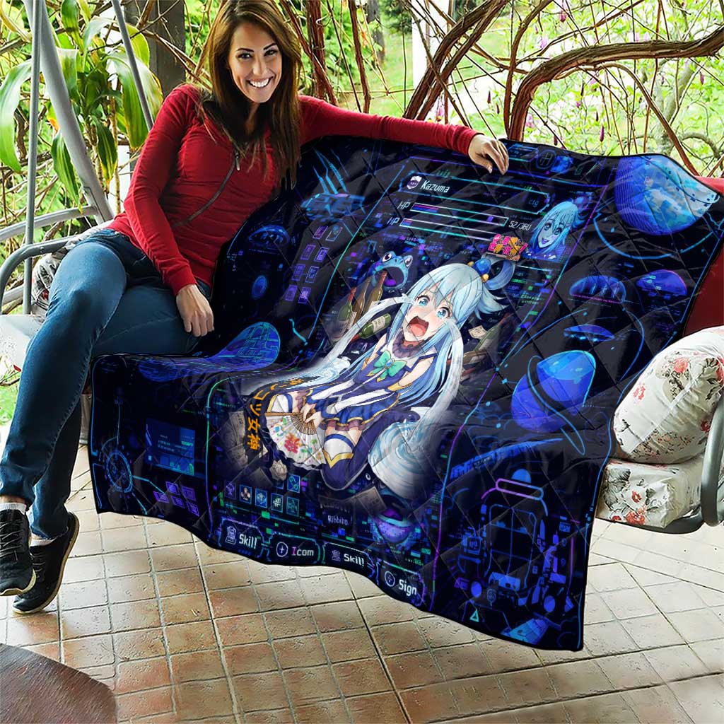 Aqua Axis Order High Priestess Quilt Retro Anime RPG Interface Style