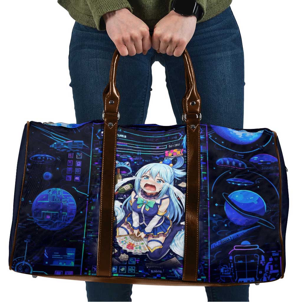 Aqua Axis Order High Priestess Travel Bag Retro Anime RPG Interface Style