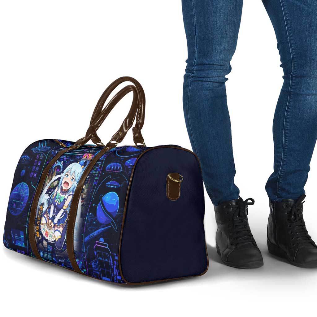 Aqua Axis Order High Priestess Travel Bag Retro Anime RPG Interface Style