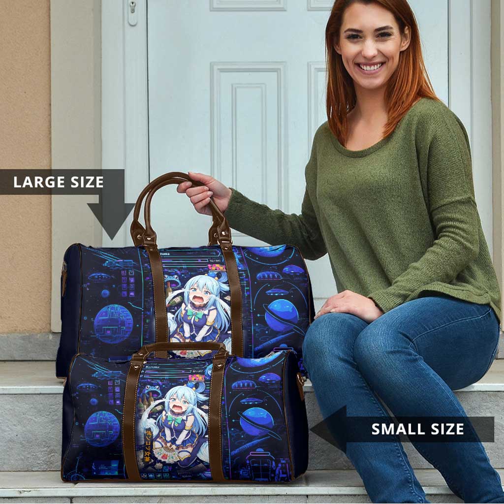 Aqua Axis Order High Priestess Travel Bag Retro Anime RPG Interface Style