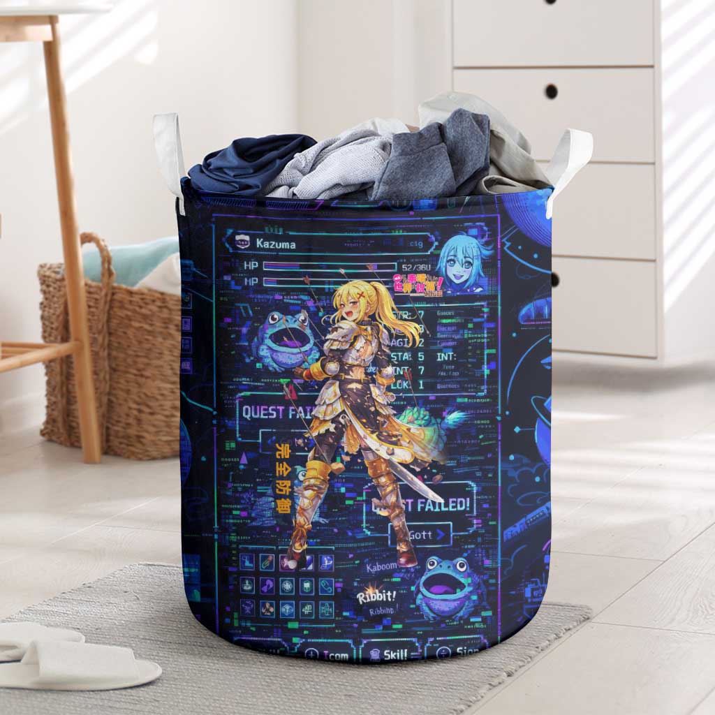 Darkness Lalatina Laundry Basket Retro Anime RPG Interface Style