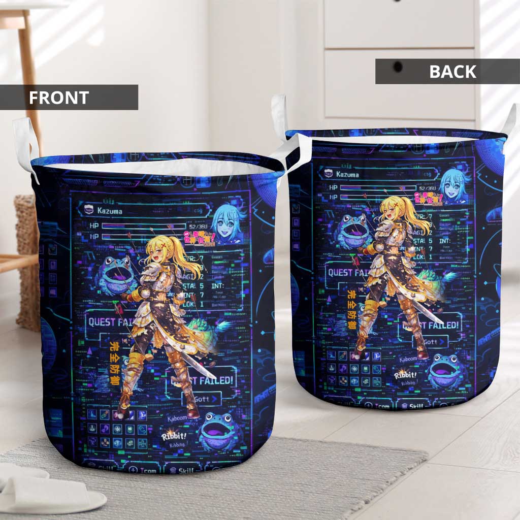 Darkness Lalatina Laundry Basket Retro Anime RPG Interface Style