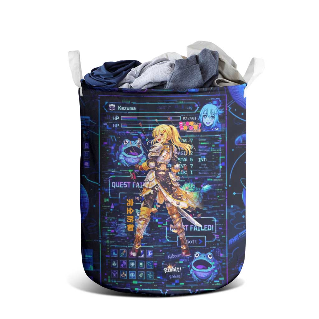 Darkness Lalatina Laundry Basket Retro Anime RPG Interface Style
