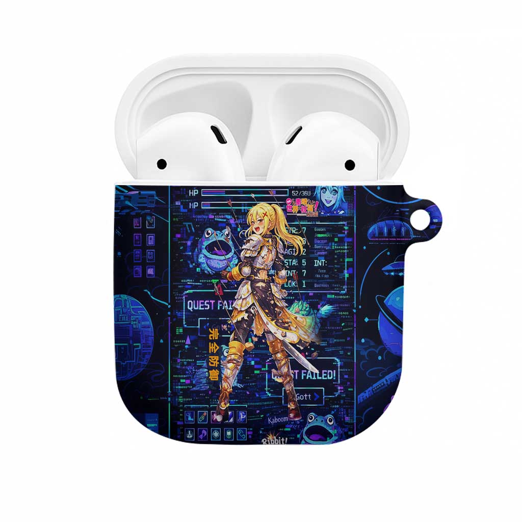 Darkness Lalatina AirPods Case Retro Anime RPG Interface Style