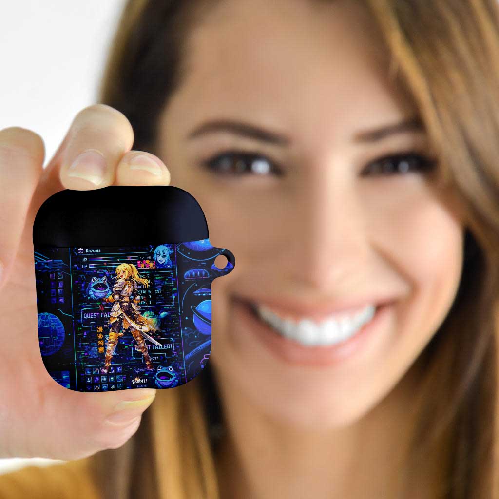 Darkness Lalatina AirPods Case Retro Anime RPG Interface Style
