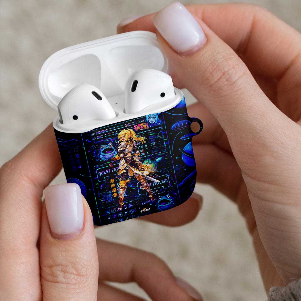 Darkness Lalatina AirPods Case Retro Anime RPG Interface Style