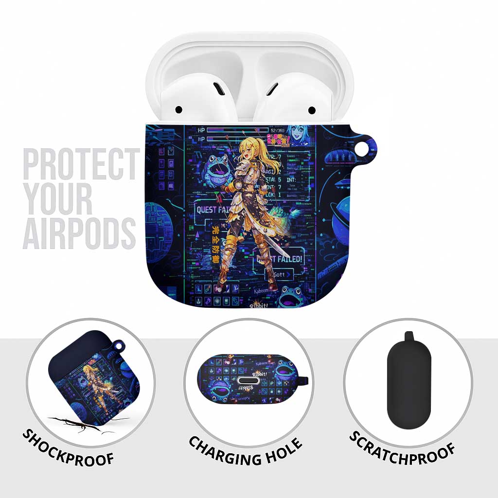 Darkness Lalatina AirPods Case Retro Anime RPG Interface Style