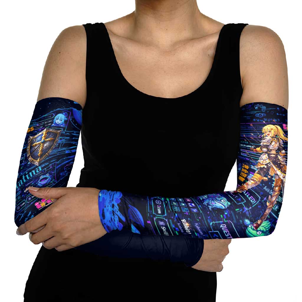 Darkness Lalatina Arm Sleeves Retro Anime RPG Interface Style