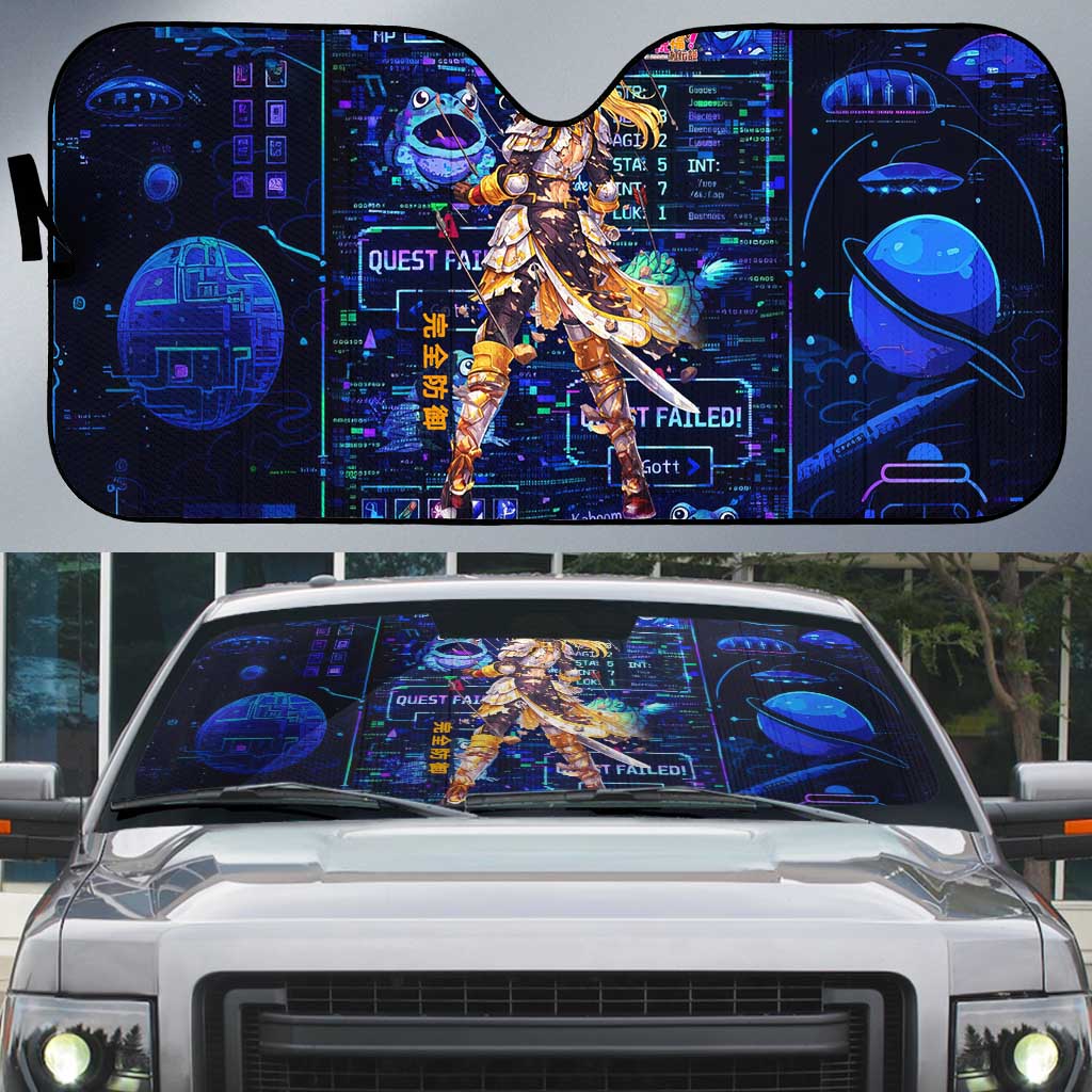 Darkness Lalatina Auto Sun Shade Retro Anime RPG Interface Style