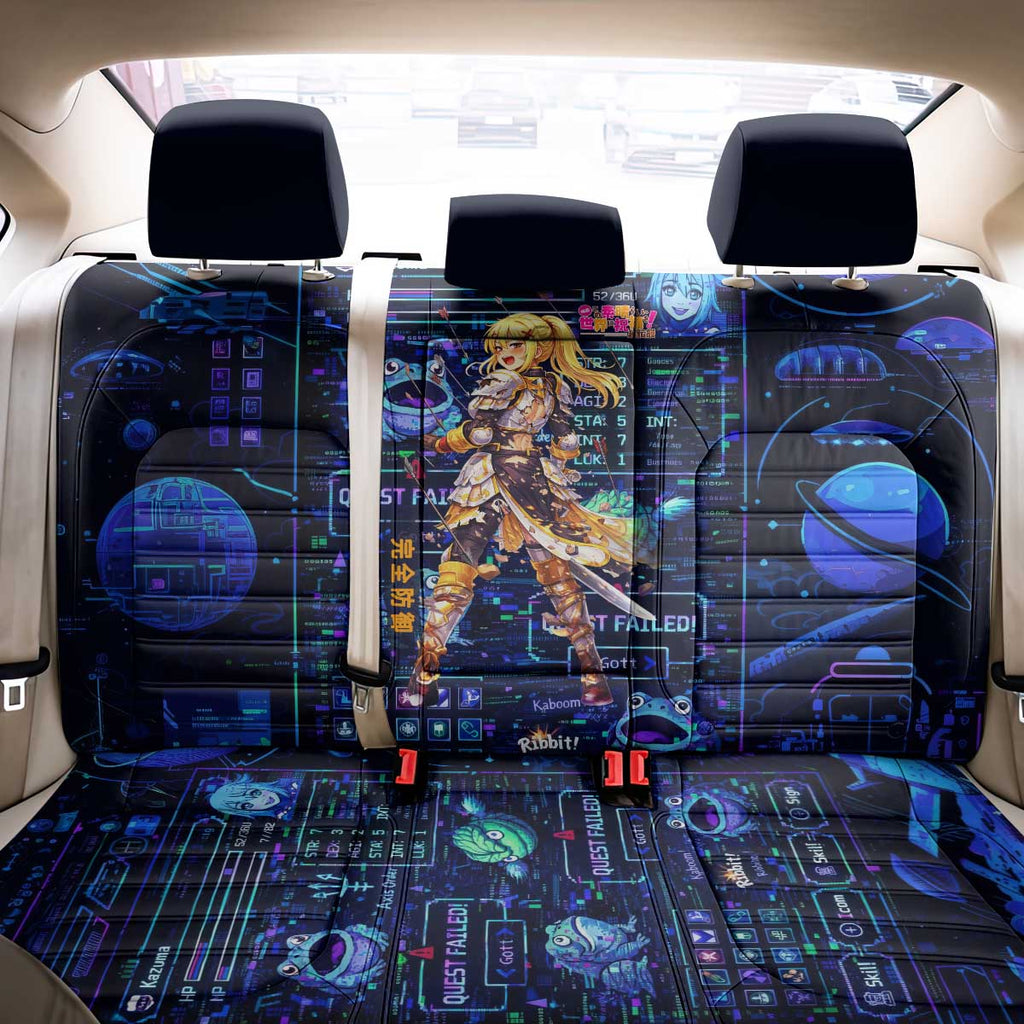 Darkness Lalatina Back Car Seat Cover Retro Anime RPG Interface Style